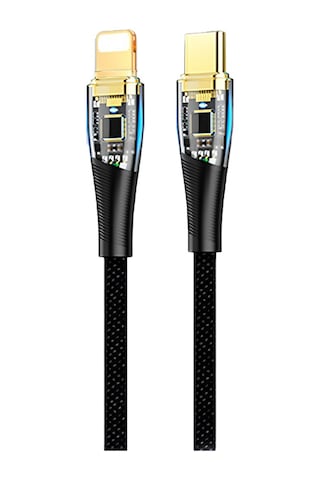Dvıp LX5 6 A 200 W Type-C To Lightning Pd 2.0 Pd3.0  1.2 M Hızlı Data Ve Şarj Kablosu Siyah