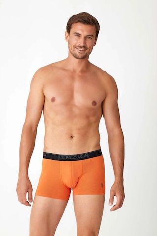 U.S. Polo Assn. Erkek Turuncu Tekli Boxer 82014
