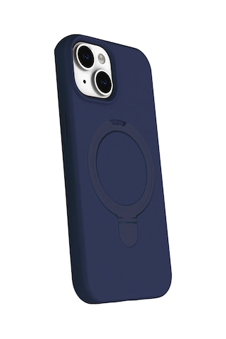 Newface - 269 - Apple iPhone Uyumlu 14 Regal Magsafe Standlı Kapak - Flzdgnkr - - Lacivert Diğer