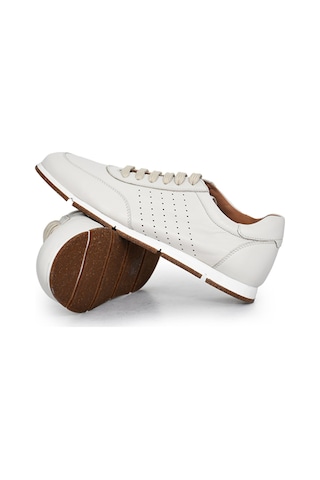 Tuna Hakiki Antik Deri Erkek Sneaker - 241338 Bej