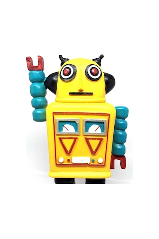 Biishe Decotown Nostaljik Sevimli Uzaylı Robot Şeklinde Figür Biblo