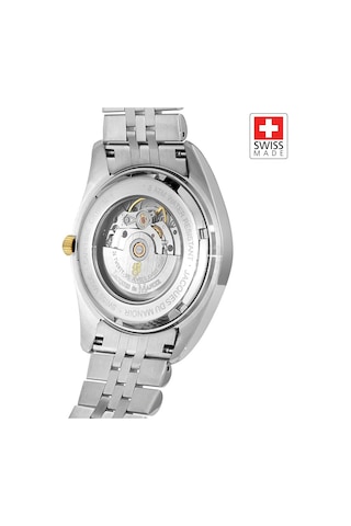 Inspıratıon Jwg04208 Sellita Sw200-1, 26 Jewels Otomatik Mekanizmalı, Swiss Made Erkek Kol Saati Gold - Gümüş