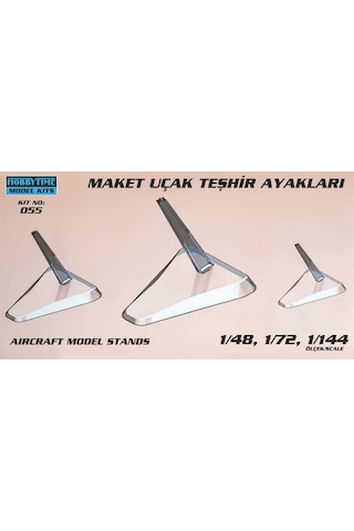 Hobbytime 055 Model Uçak Teşhir Ayakları-1/48 Ölçek, 1/72 Ölçek, 1/144 Ölçek-31177