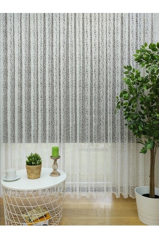 Evdepo Home Kullanıma Hazır Örme Tül Perde (542197438)