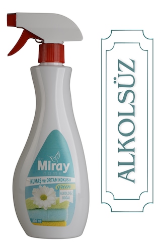 Miray Home Green Alkolsüz Kumaş ve Ortam Kokusu Sprey 500 ML