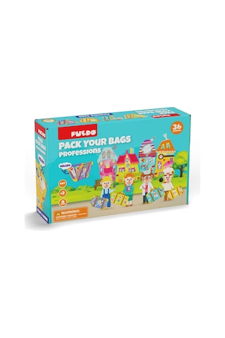 Puedo Bavulunu Topla Eşleştirme Oyunu - Meslekler