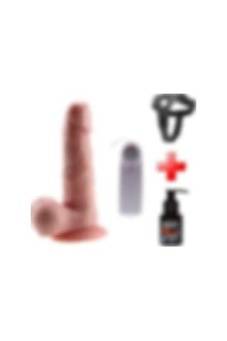 Odins Shop 17 CM Belden Bağlamalı Kumandalı Gerçekçi Titreşimli Dildo Vibratör Penis