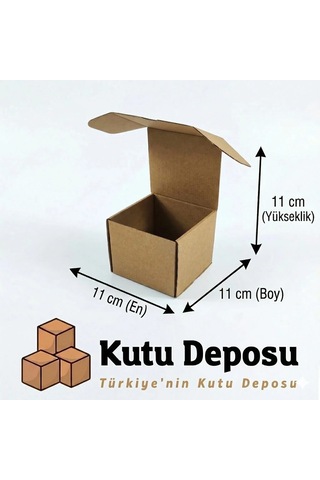 11x11x11 Cm E-ticaret Ve Kargo Kutusu Bardak Ve Mum Kutusu 100 Adet