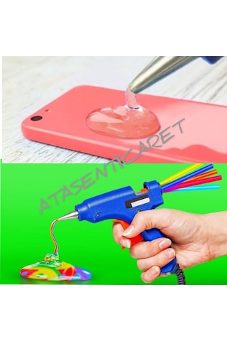 Sıcak Silikon Tabancası Anahtarlı 20w+35 Silikon Mum İnce Sadece 35 Adet Mum