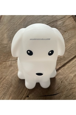 Dmr Pufuduk Lamba Oyuncak Mini Köpek Silikonlu 8 Farklı Led Işıklı Lamba Renkli