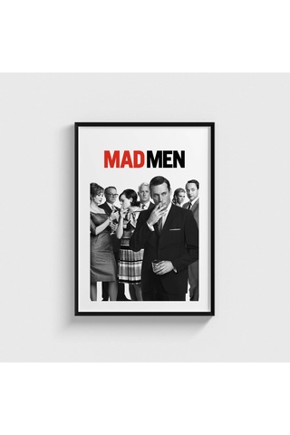 Mad Men Dizi Posteri Tablo Çerçeveli Poster Duvar Dekorasyonu Siyah Çerçeveli Tablo Siyah Çerçeveli Tablo Dn11d519sıyah