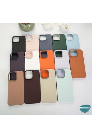 Apple iPhone 15 Plus İçin Kılıf Metalist Leather Mavi Apple iPhone 15 Plus İle Uyumlu Kılıf - Mavi