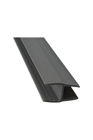 8x10 Mm Büyük H Alüminyum Görünümlü 1. Kalite Plastik Cam Balkon Fitili 200 Cm 2 M