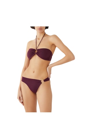 Away That Day Yüksek Bel Şort Bikini Altı Mor
