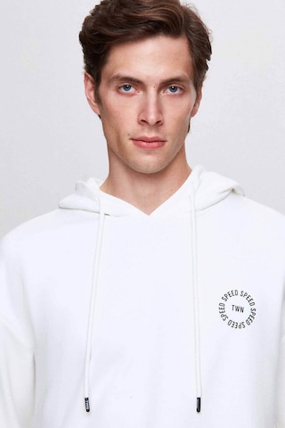 D's Damat Relaxed Fit Ekru Baskılı Sweatshirt 3ECE24ORT0240 Ekru