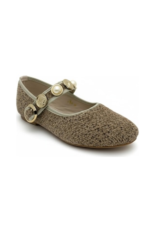 Dosa Shoes Kadın Kumaş Kemerli Babet-bej Bej