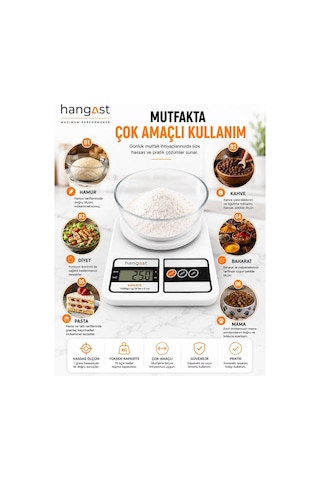 Dijital 10kg Hassas Mutfak Tartısı Lcd Ekranlı Mutfak Terazisi Diğer