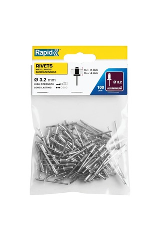 Percin 3.2x8 Mm Aluminyum100 Adet