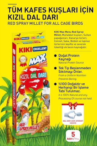 Kiki Excellent Kuş Kızıl Dal Darı Kb302