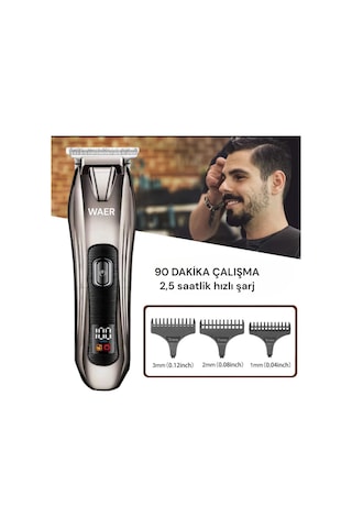 Wear WA-2036 Profesyonel Kullanıma Uygun Saç ve Sakal Kesme Makinesi