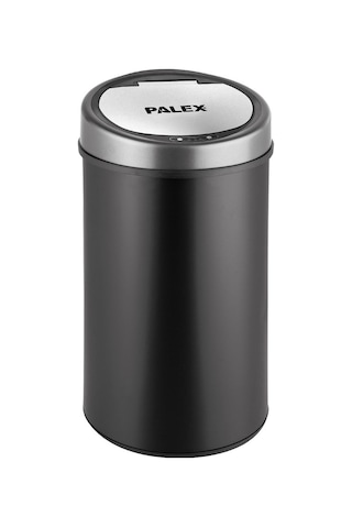 Palex Sensörlü Çöp Kovası Siyah Usb Şarjlı 22 Litre Siyah