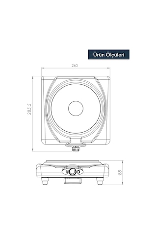 Kumtel LX-7011 Hotplate Tekli Elektrikli Ocak