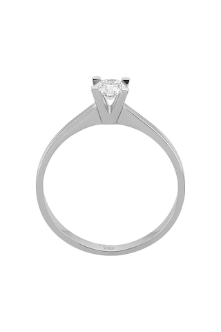 Sirius F Renk 0,31 Karat Pırlanta Tektaş Yüzük 0815R0028