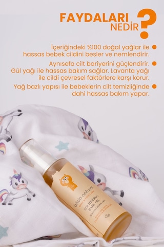 Bade Natural Besleyici ve Rahatlatıcı Bebek Yağı 100 ml