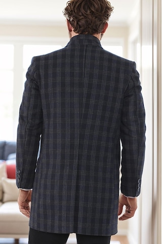 Plt9370 Dewberry Erkek Palto-desenli Lacivert Desenli Lacivert