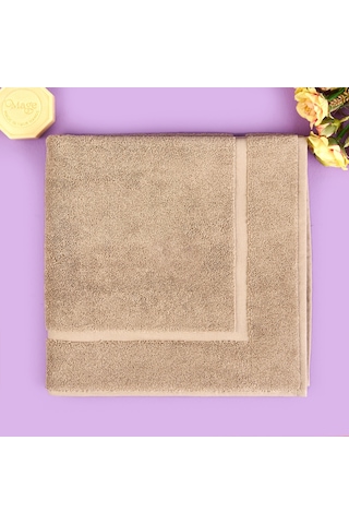 Soft Samantha Ayak Havlusu - Koyu Bej - 60x60 Cm