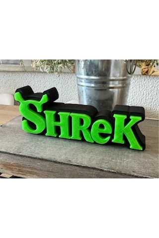 Shrek Logo Masa Üstü Dekor