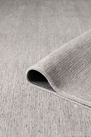 Valerıa Vlr01g Gri Dekoratif Şönil Kilim Modern Desen Yıkanabilir Yumuşak Kaymaz Taban Halı Yolluk