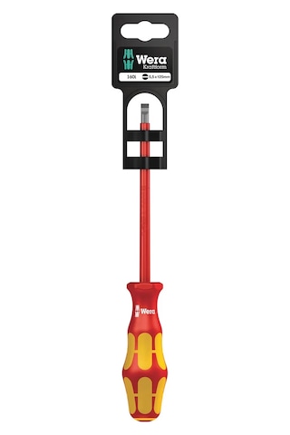 Wera 160 İ Sb Vde Yalıtımlı Düz Tornavida, 1 X 5.5 X 125 Mm