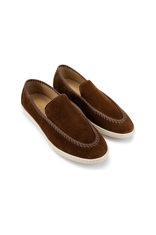 Giampiero Nicola Erkek Hakiki Deri Kahverengi Loafer Ayakkabı 664 47007b Erk Ayk Y26 Brown