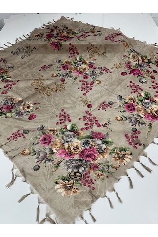 Sökme Boncuklu Pamuk Yazma - 05651 Vizon,kahve