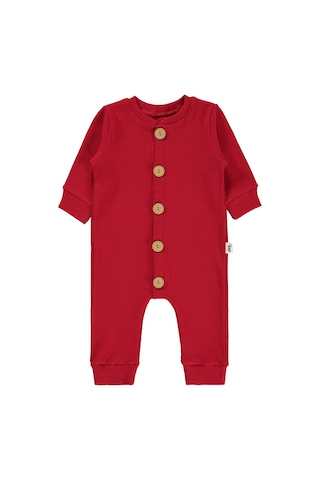 Civil Baby Bebek Patiksiz Tulum 1-6 Ay Kırmızı 08958232823s1-7 Kırmızı