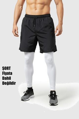 Deepsea Unisex Beyaz Dar Kesim Termal Performans Taytı Soğuk Havalar & Spor Kullanımı 2607073 Beyaz