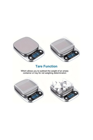 Honeybeeshop 1 Adet Hassas Dijital Mutfak Terazisi 10kg 5kg Kapasite 0 1g Doğruluk Lcd Ekran Otomatik Kapanma Pil İle Çalışır Plastik -