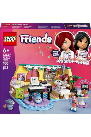 LEGO® Friends Paisley’nin Odası 42647 - 6 Yaş ve Üzeri Çocuklar için Mini Bebek İçeren Yaratıcı Oyuncak Yapım Seti (199 Parça)