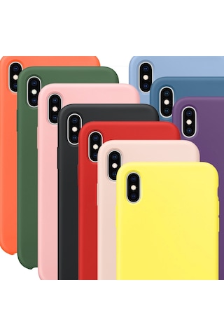 Apple Uyumlu iPhone XS Max Kilif Içi Kadife Tam Koruma Silikon Lansman 513107301