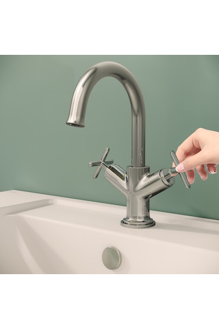 VitrA Origin Classic A42884 Çift Kumandalı Lavabo Bataryası Krom