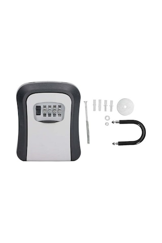 Wezone Alüminyum 4 Basamaklı Şifreli Anahtar Kutusu - Büyük Kapasiteli, Yeniden Ayarlanabilir, Duvar Montajlı, Güvenli Depolama Kutusu Çok Renkli