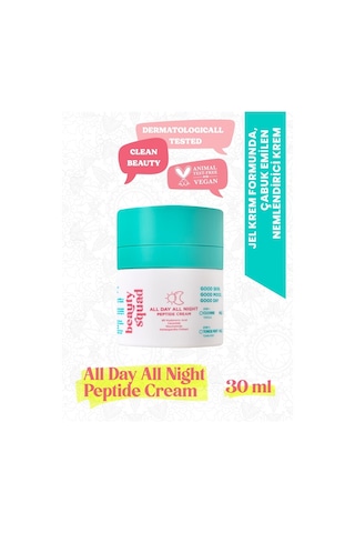 Beauty Squad All Day All Night Peptide Cream - Peptit, 8D Hyaluronik Asit İçeren Nemlendirici Krem - 30 ml