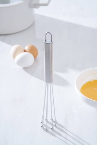 Evero Top Uçlu Çelik Çırpıcı - 25 Cm Silver