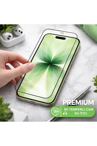 Apple iPhone 17 Uyumlu Anti Statik Ekran Koruyucu Toz Tutmayan Kırılmaz Cam