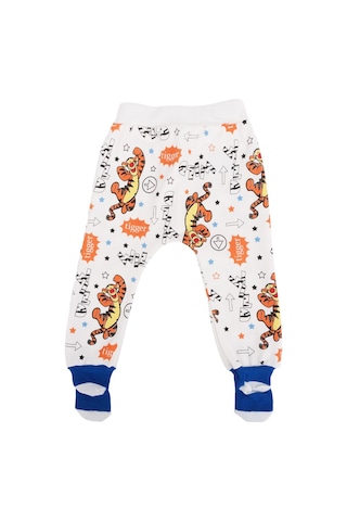 Bebelop Tiger Baskılı Çoraplı Pijama Altı 001