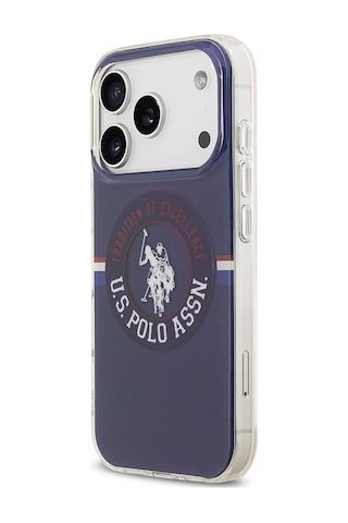 Apple Uyumlu iPhone 17 Pro Kılıf U.s. Polo Assn. Lisanslı M-safe Şarj Özellikli Iml Stripe Logolu Kapak Lacivert Lacivert