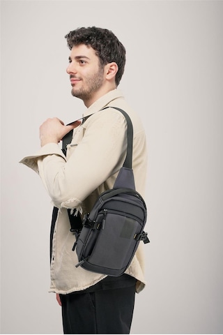 Ççs 31543 Tek Askılı Çapraz Çanta Gri