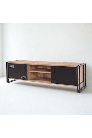 Copenhagen Rexor Tv Ünitesi Atlantik Siyah 180x45x50 Cm Siyah