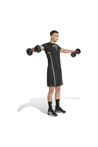 Adidas Designed For Training Heritage Erkek Siyah Bisiklet Yaka Tişört SIYAH